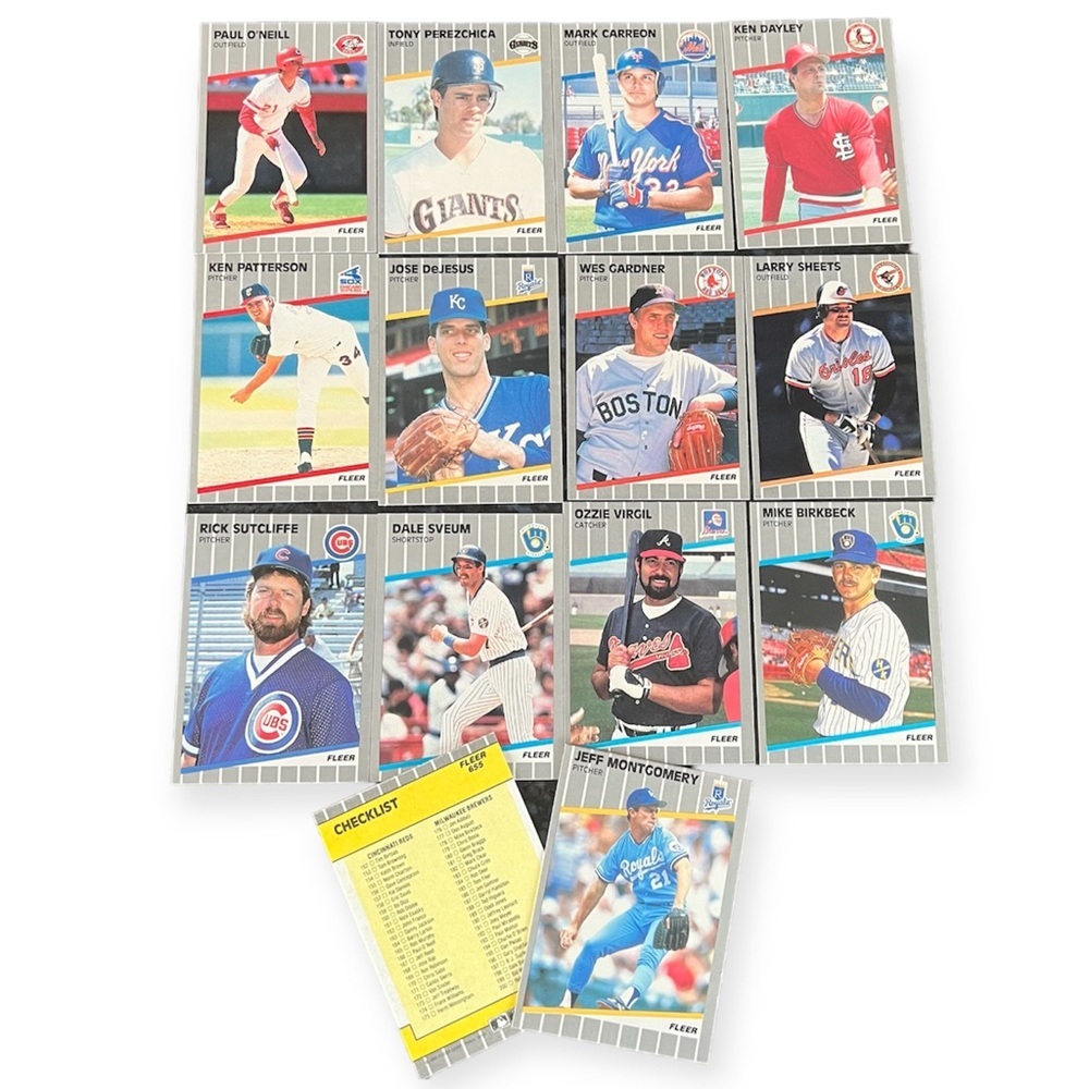 Fleer 1989 Baseball Trading Cards